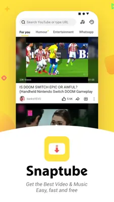 Snaptube YouTube downloader & MP3 converter android App screenshot 1